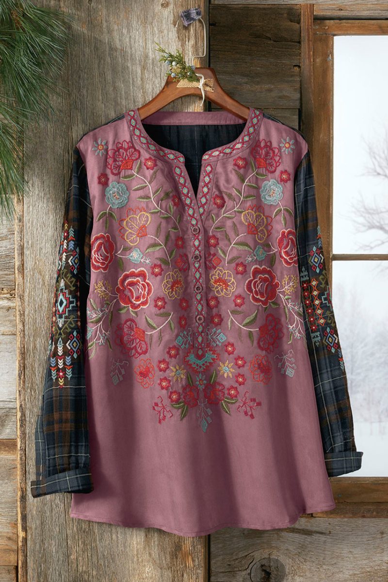 artful expressions tunic frosted plum multi 0 19511 25383