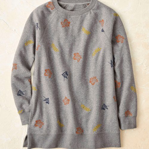 falling foliage sweatshirt mid heather grey 0 61863