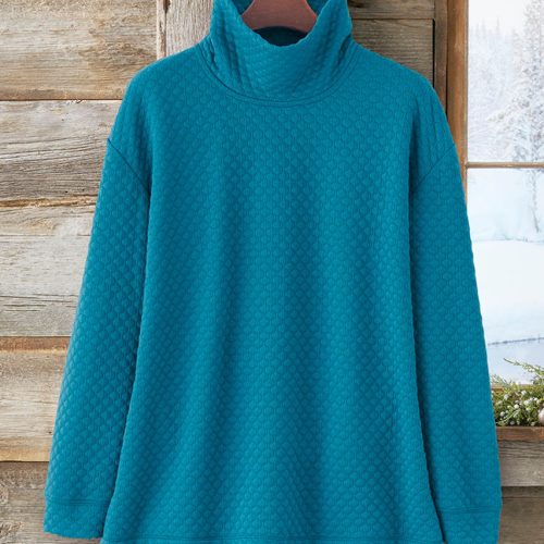 honeycomb quilted tunic colorado blue 9 22377