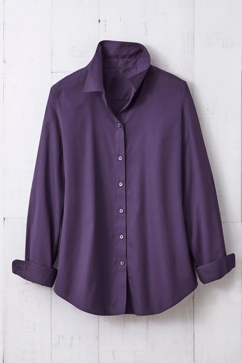 long sleeve no iron shirt plum perfect 19 52419 99420