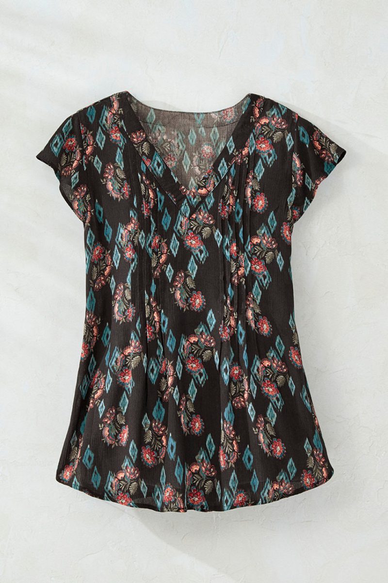 tapiz floral solstice blouse black multi 0 49621 64051